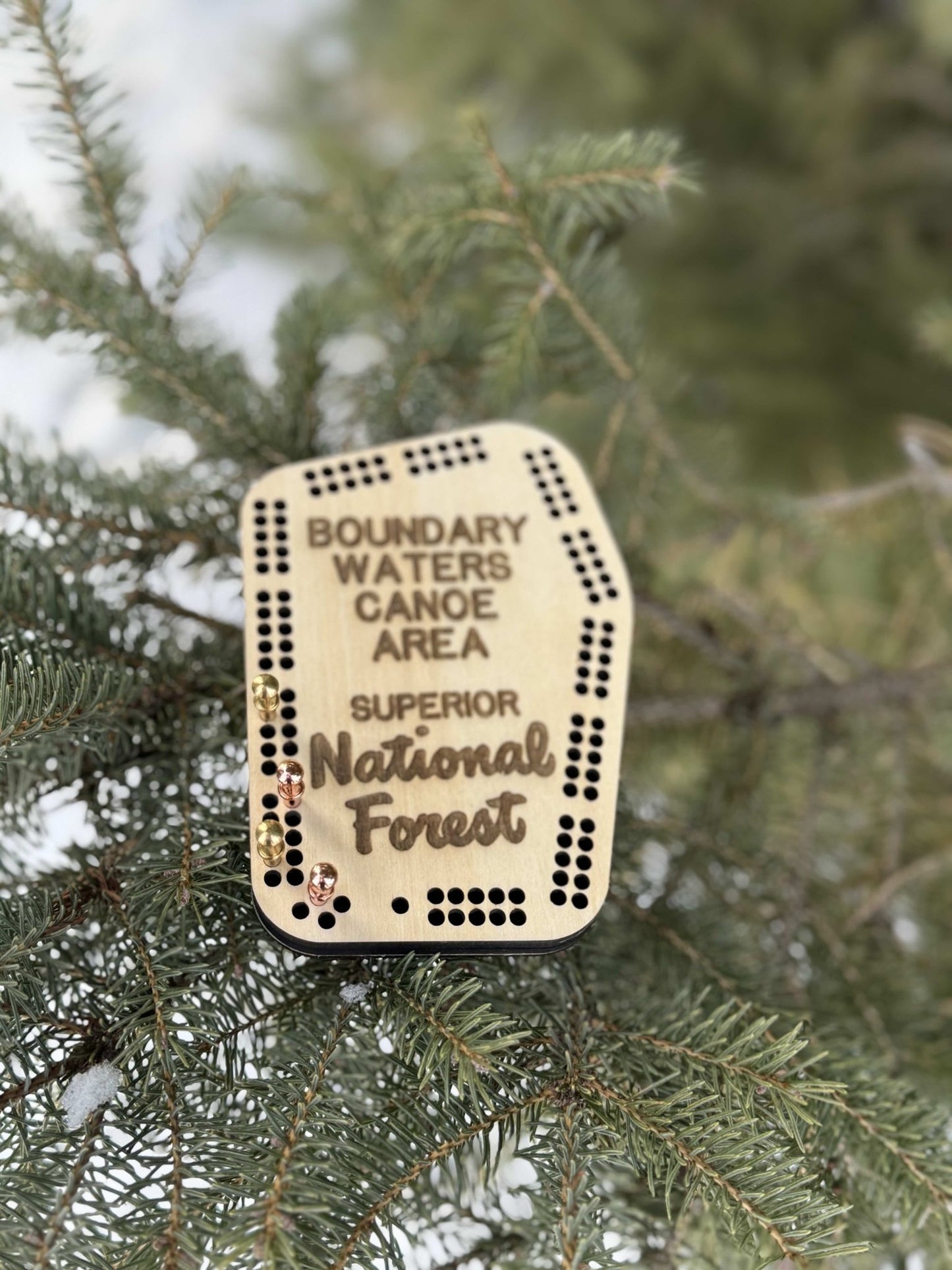 Boundary Waters Pocket Cribbage Board - True North Map Co