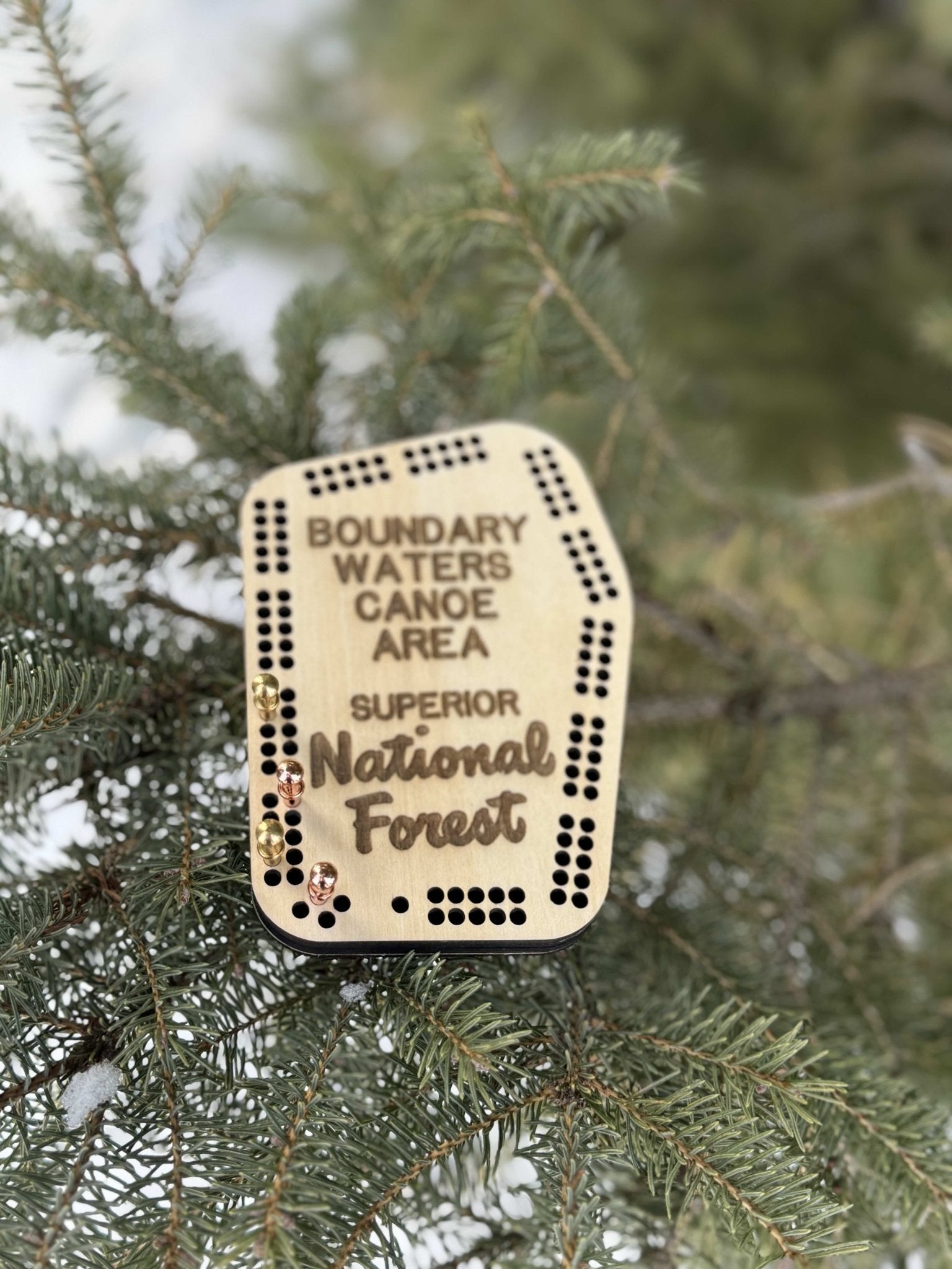 Boundary Waters Pocket Cribbage Board - True North Map Co