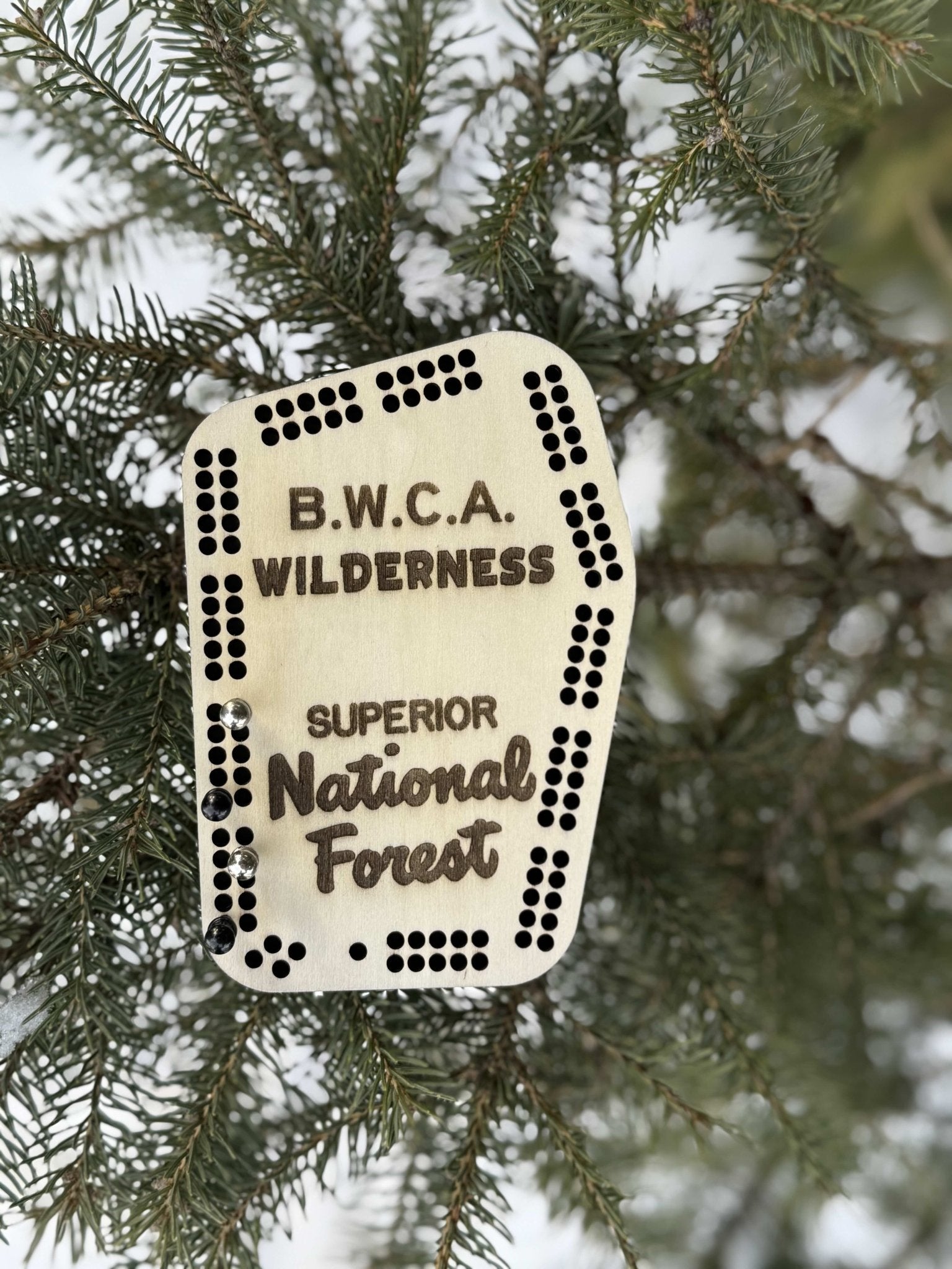 Boundary Waters Pocket Cribbage Board - True North Map Co