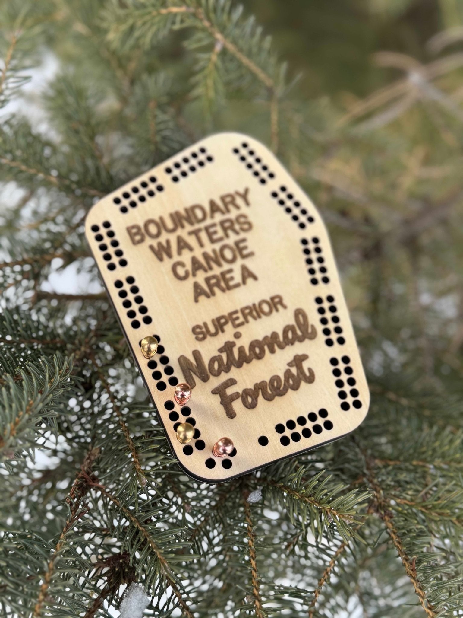 Boundary Waters Pocket Cribbage Board - True North Map Co