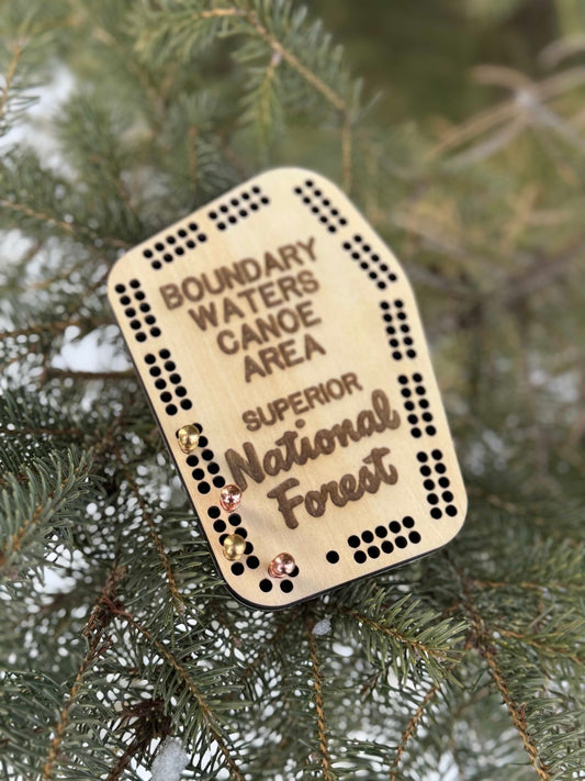 Boundary Waters Pocket Cribbage Board - True North Map Co