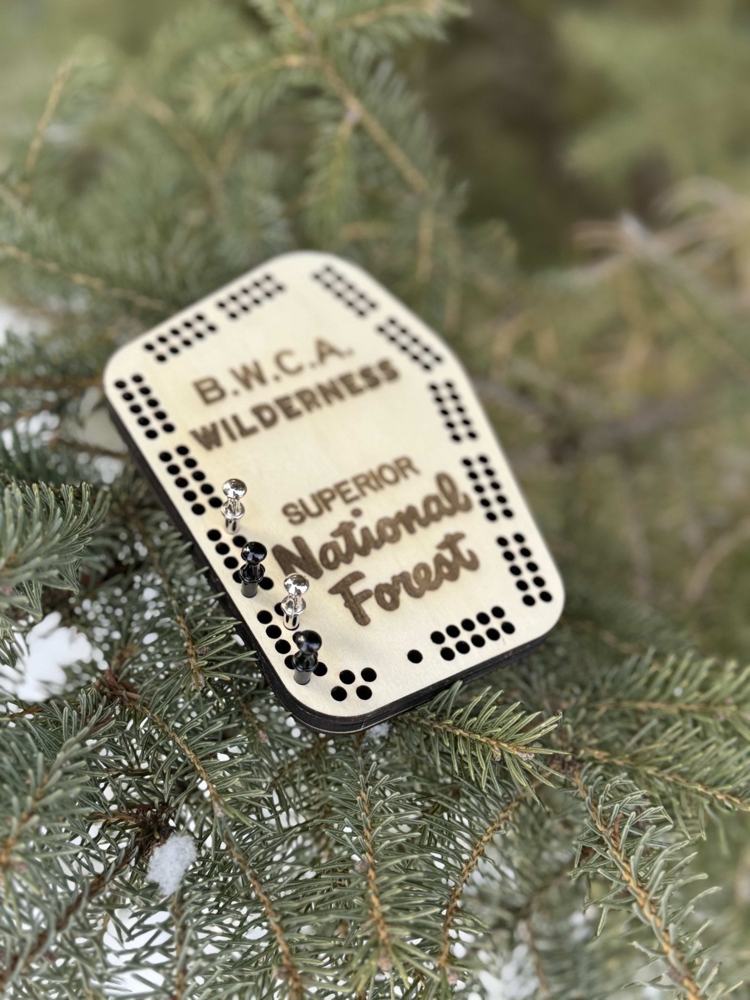 Boundary Waters Pocket Cribbage Board - True North Map Co
