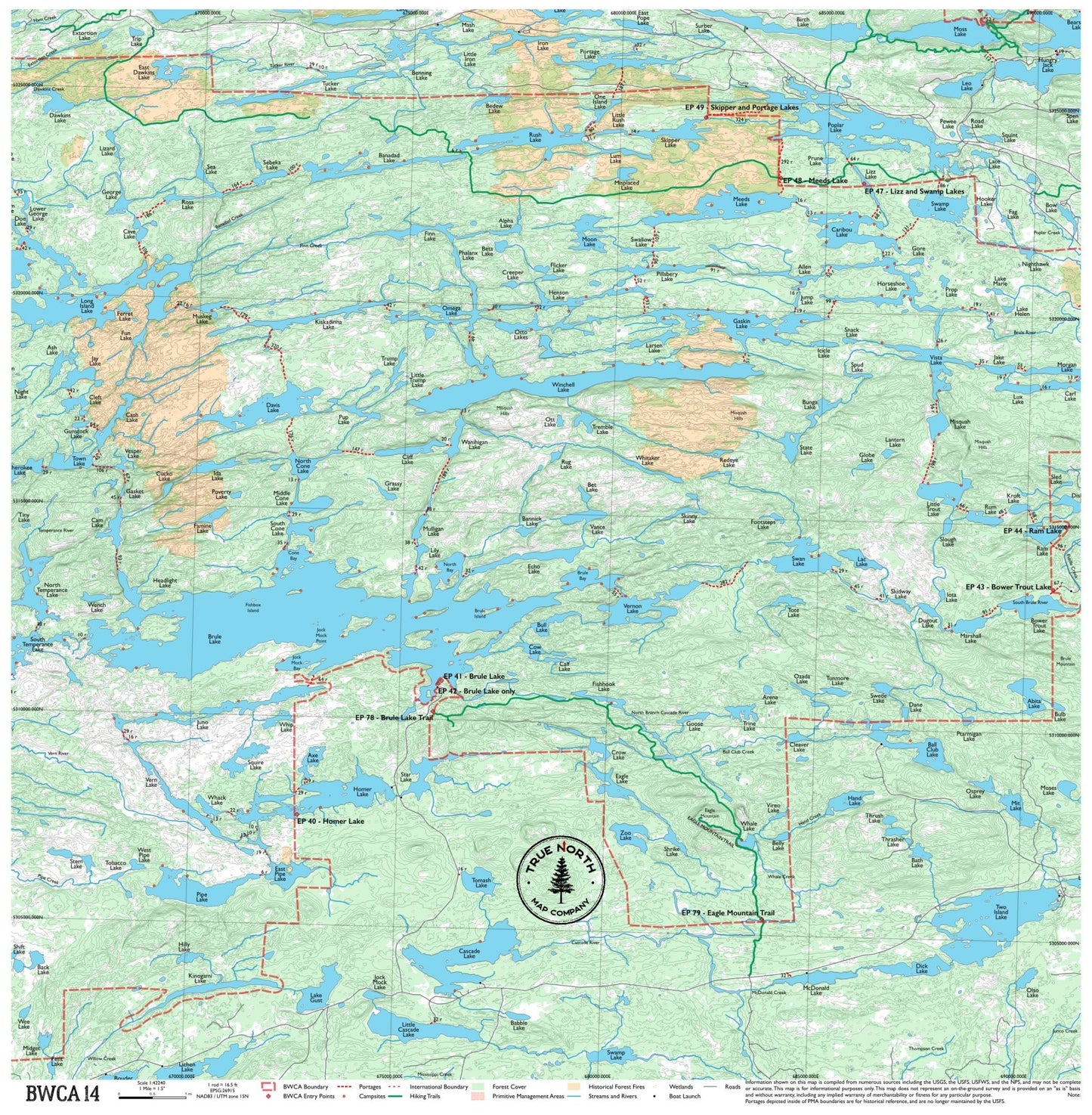 BWCA 14 - True North Map Co