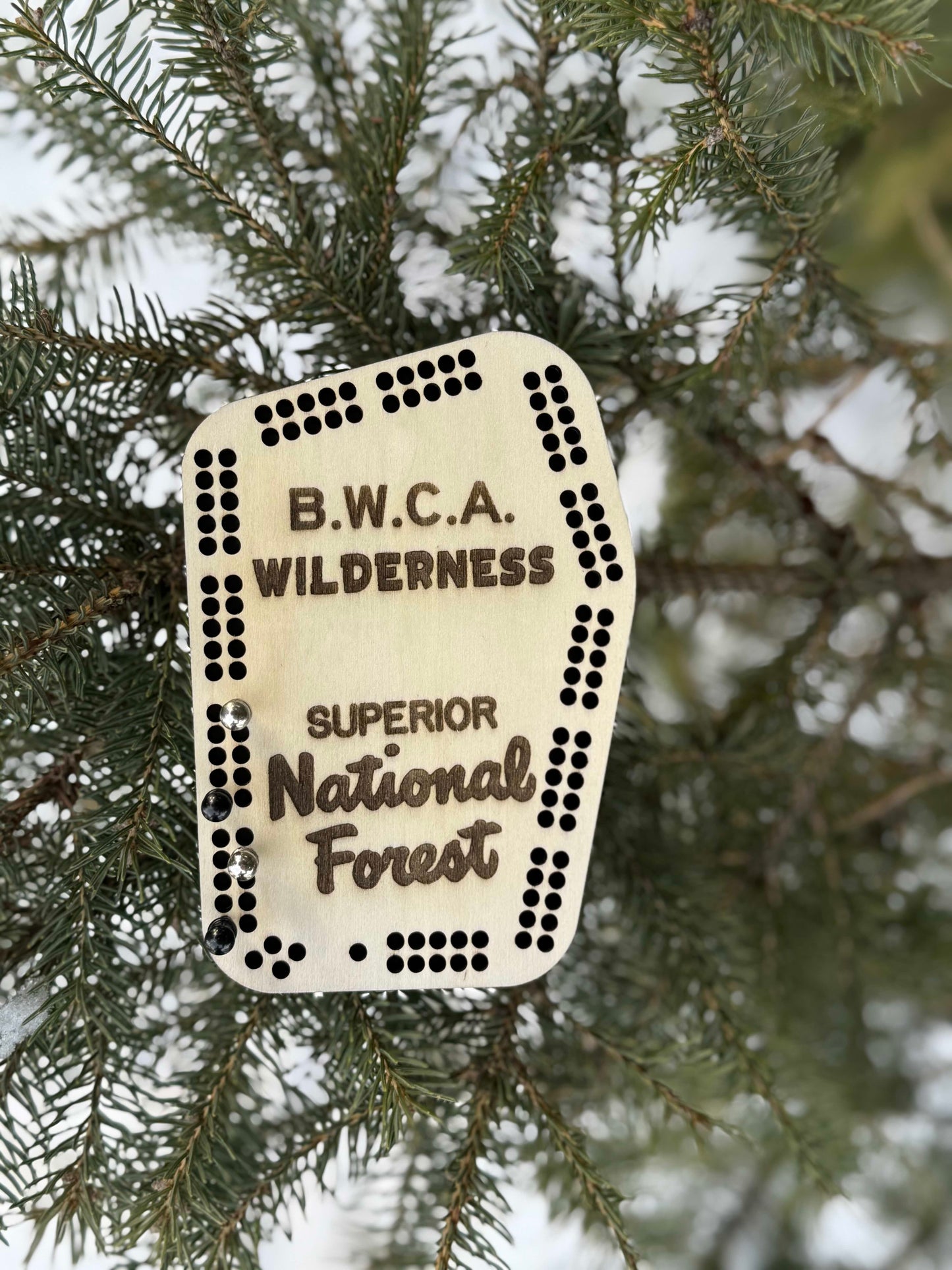 Boundary Waters Pocket Cribbage Board