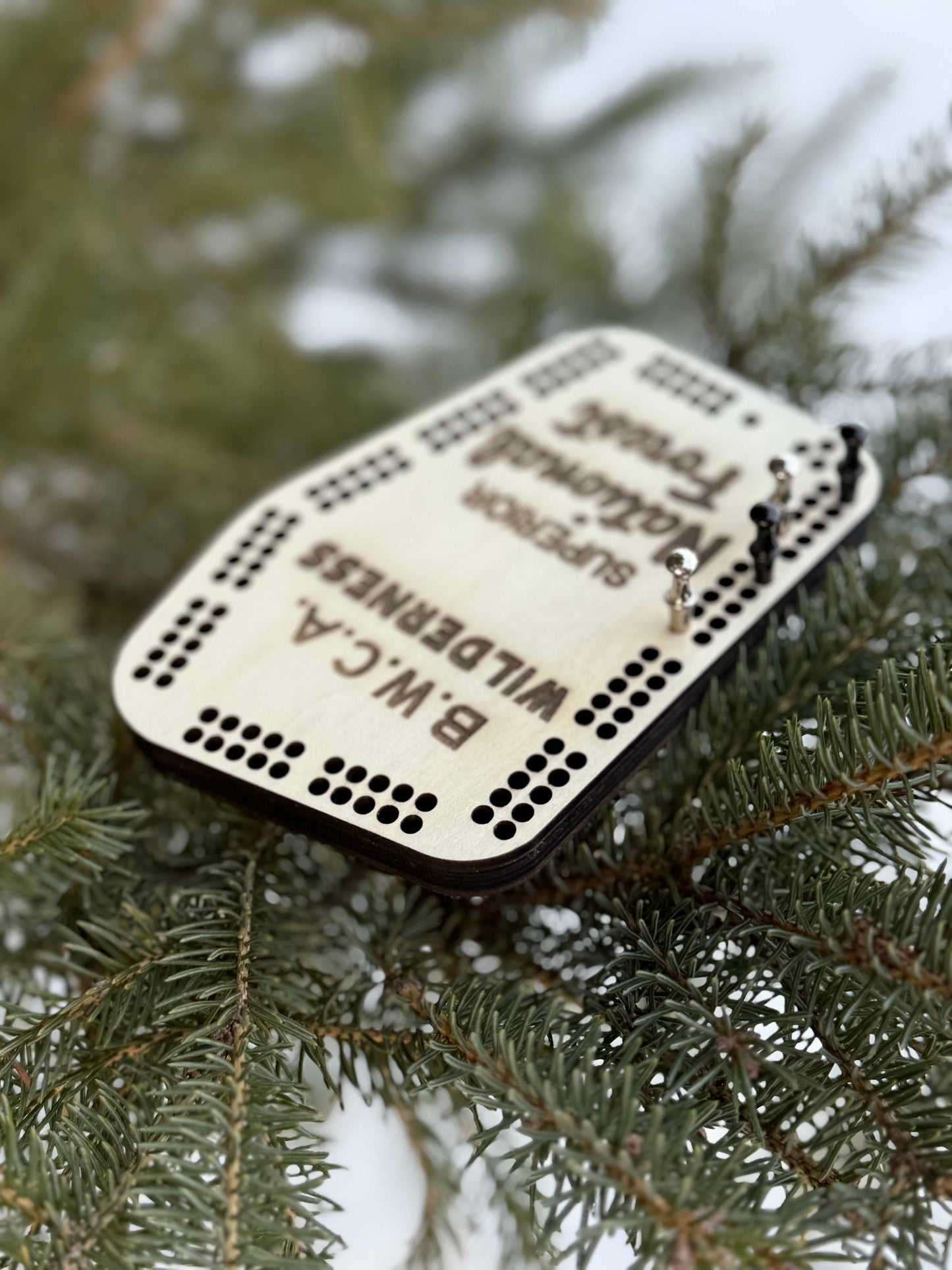 Boundary Waters Pocket Cribbage Board