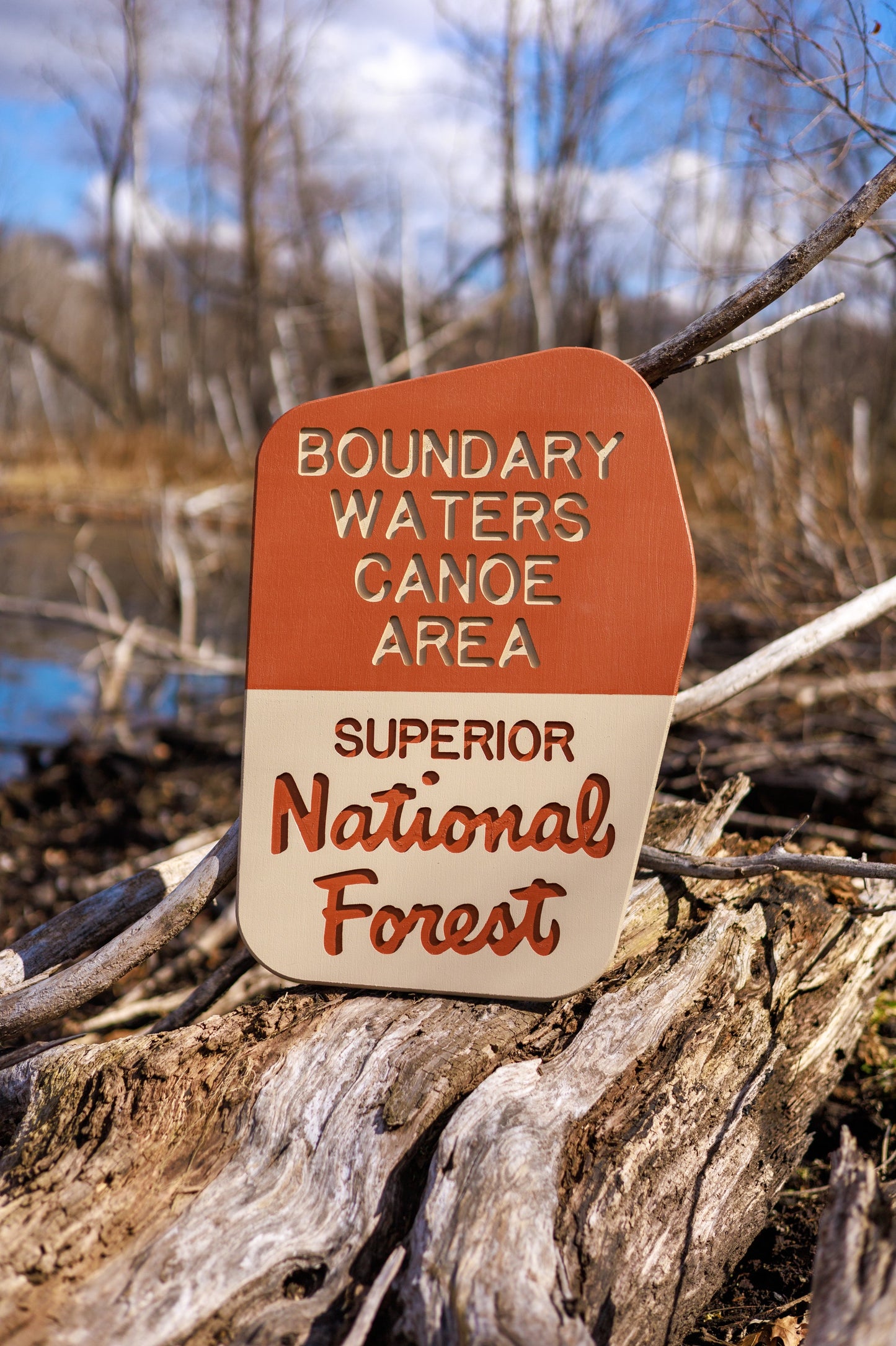 Boundary Waters Canoe Area (BWCA) - Superior National Forest Replica Sign