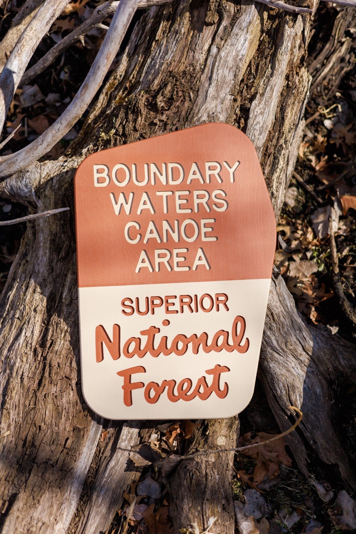 Boundary Waters Canoe Area (BWCA) - Superior National Forest Replica Sign - True North Map Co