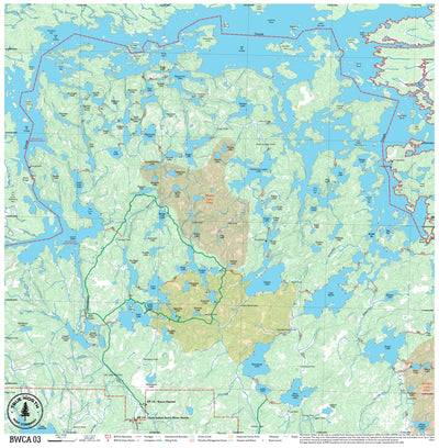 BWCA 03 – Boundary Waters Canoe Area Cloth Map