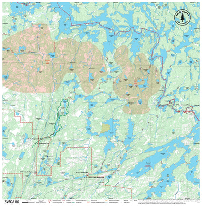 BWCA 06 – Boundary Waters Canoe Area Cloth Map