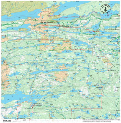 BWCA 15 – Boundary Waters Canoe Area Cloth Map