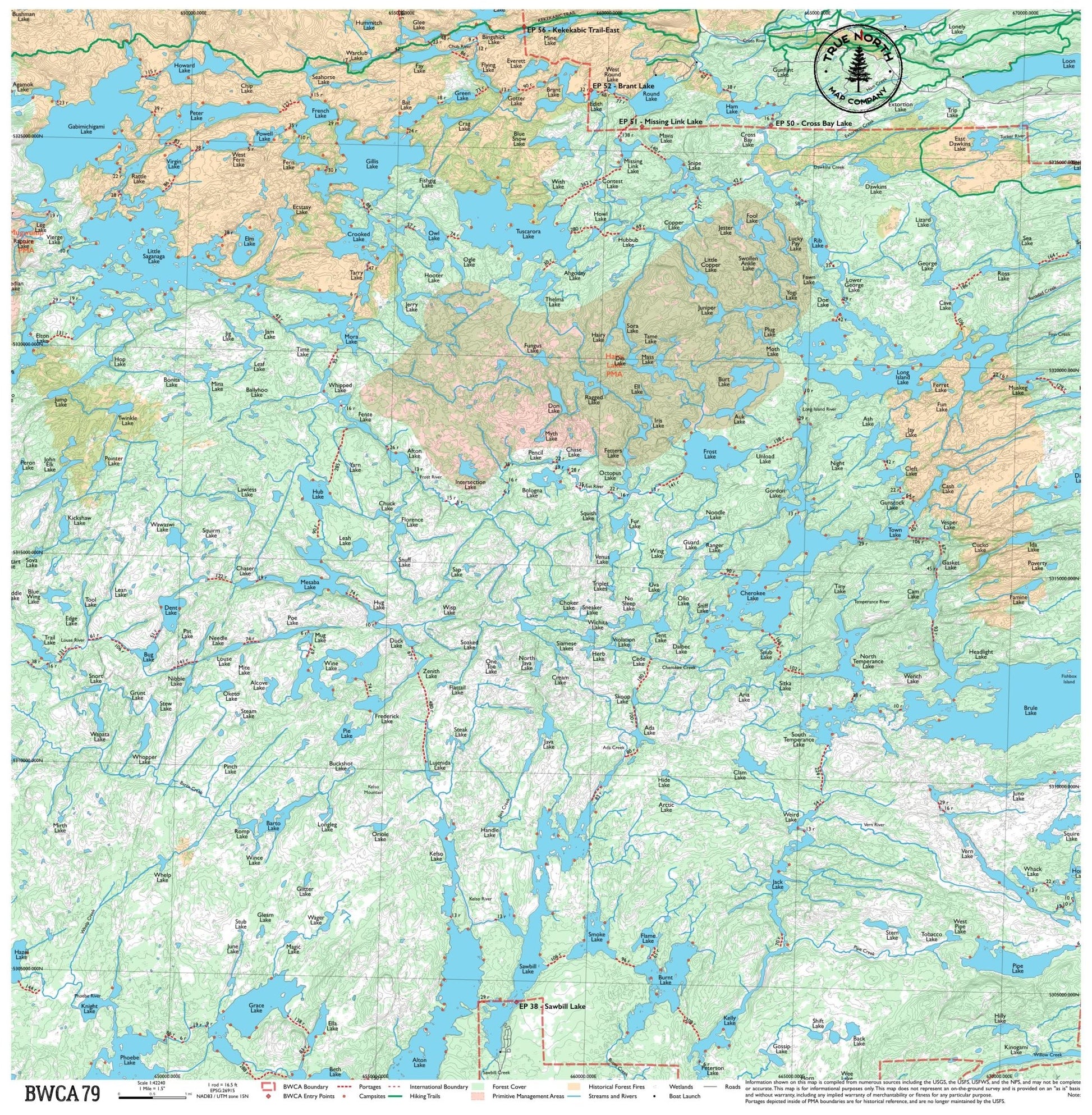 BWCA 79 - True North Map Co