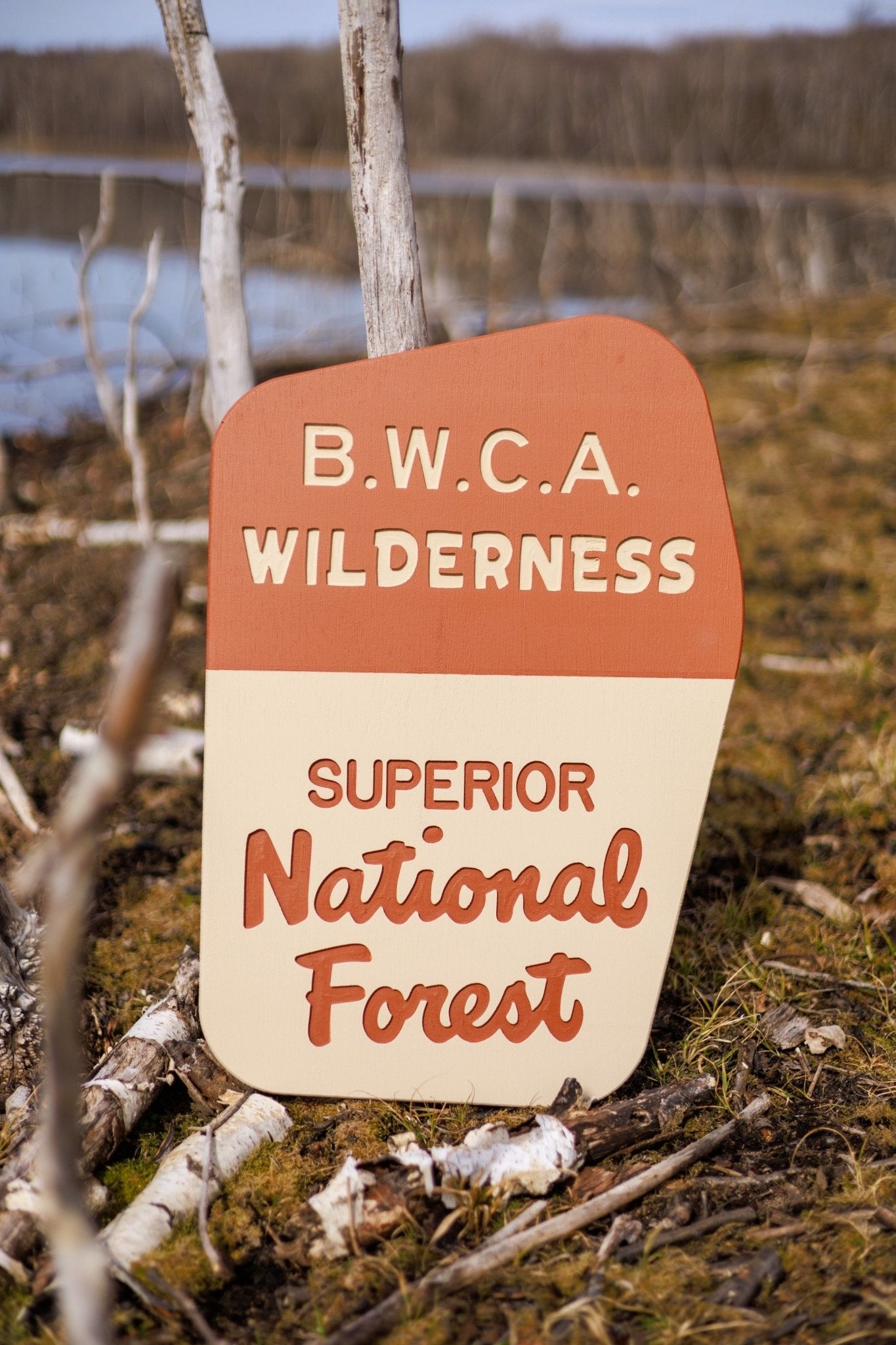 BWCA Wilderness - Superior National Forest Replica Sign - True North Map Co