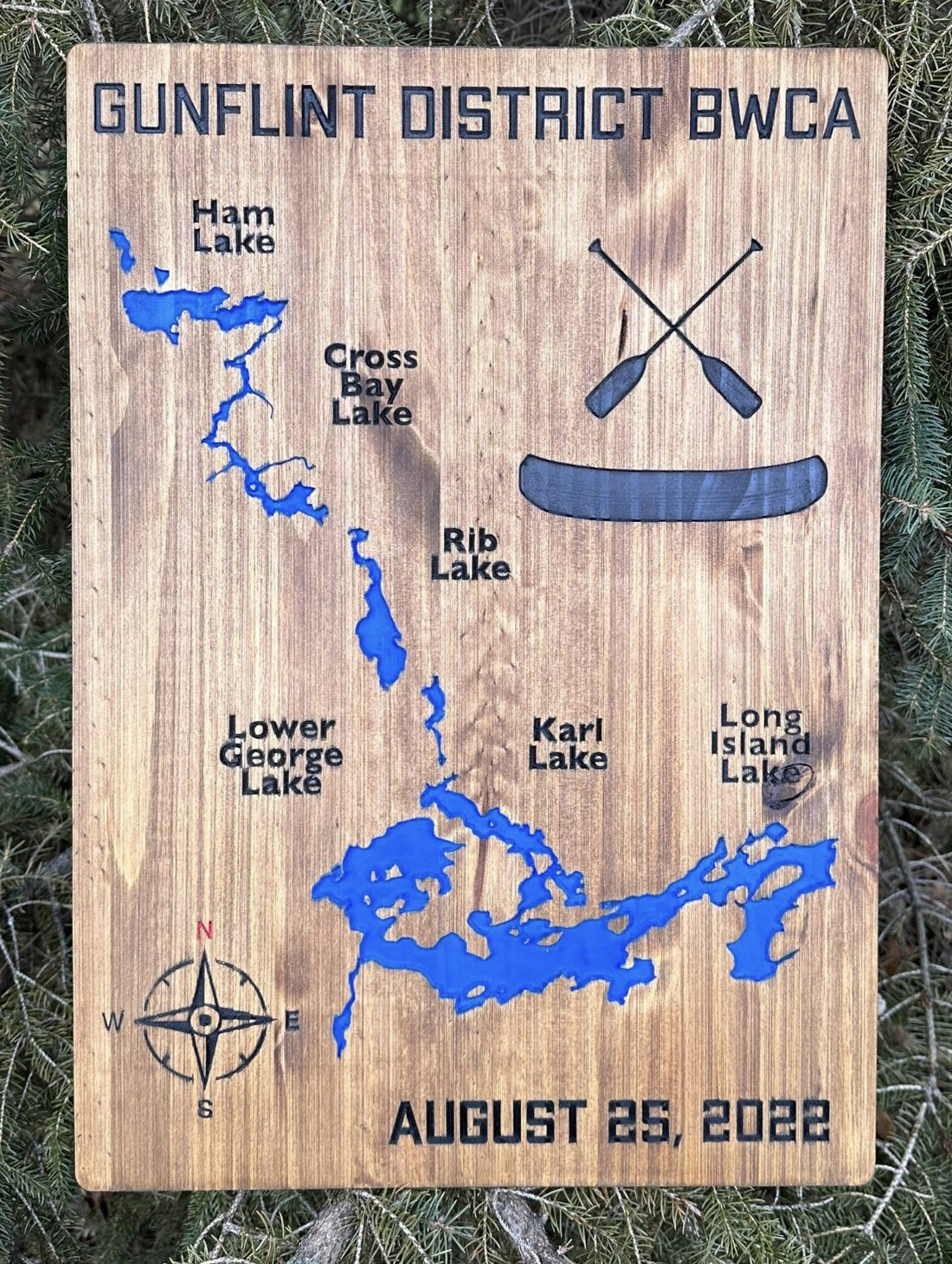 Custom BWCA Trip Sign – Personalized Large Edition – True North Map Co