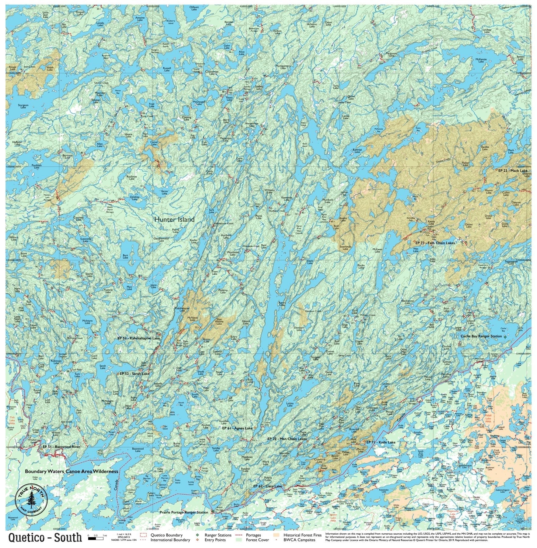 Quetico Complete Map Set - True North Map Co