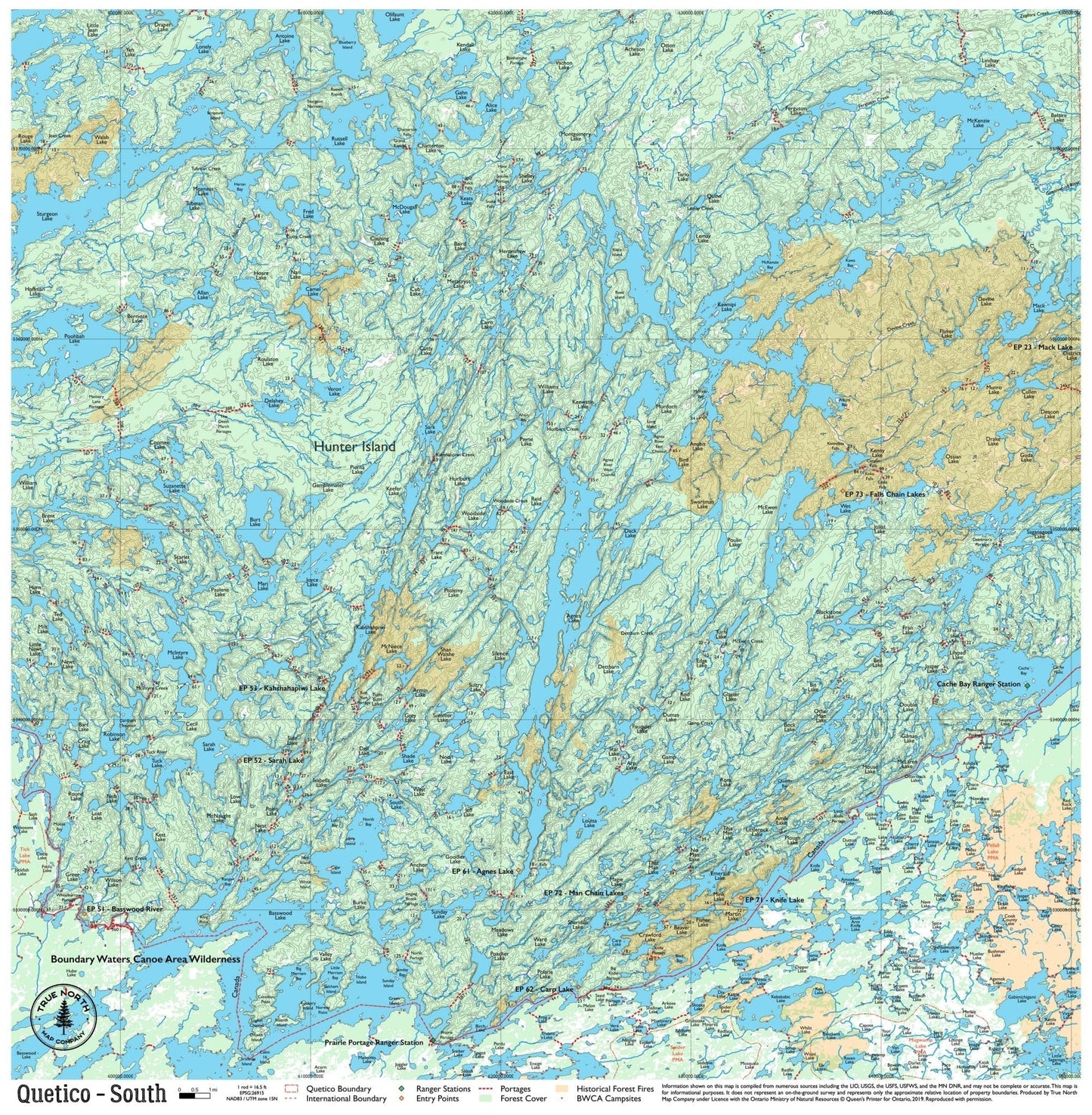 Quetico - South - True North Map Co