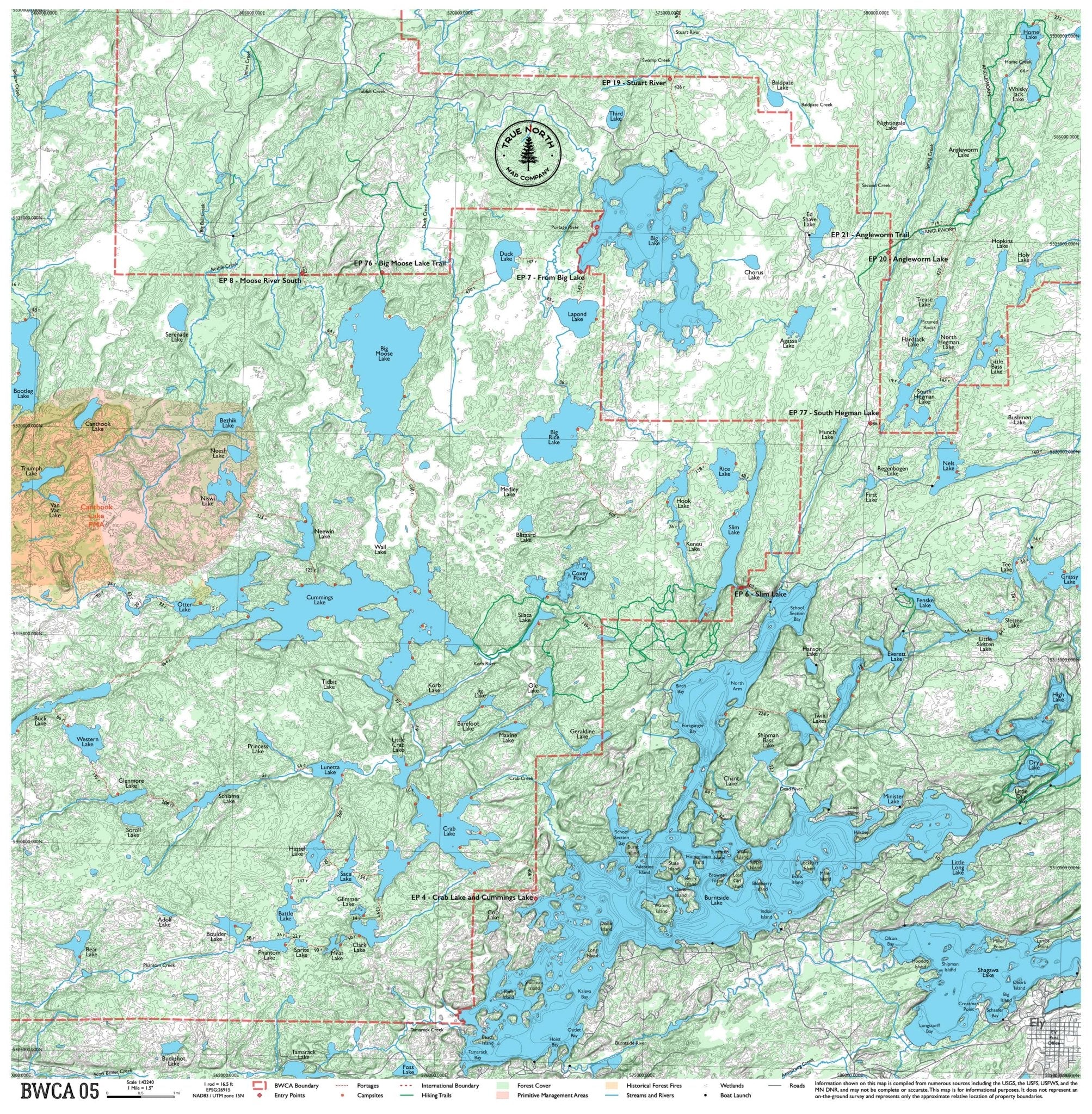 BWCA Canoe Maps – True North Map Co