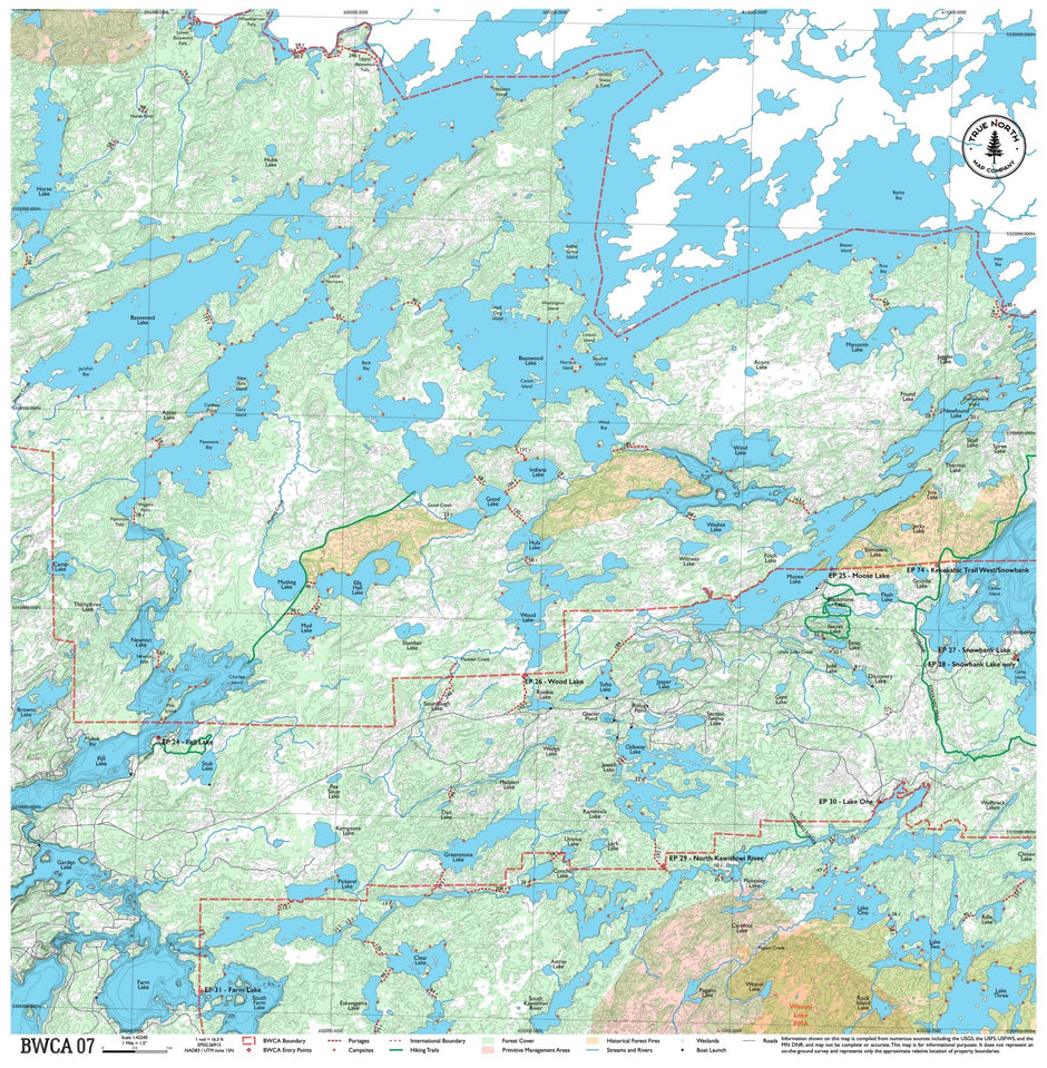 BWCA Canoe Maps – True North Map Co