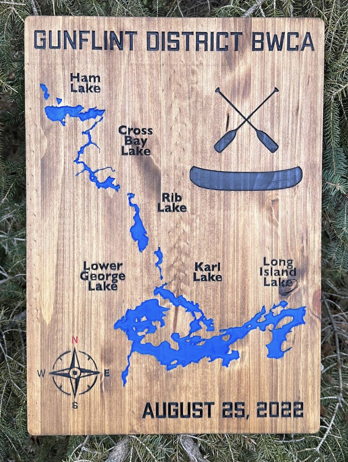 Custom BWCA Trip Sign - Large - True North Map Co