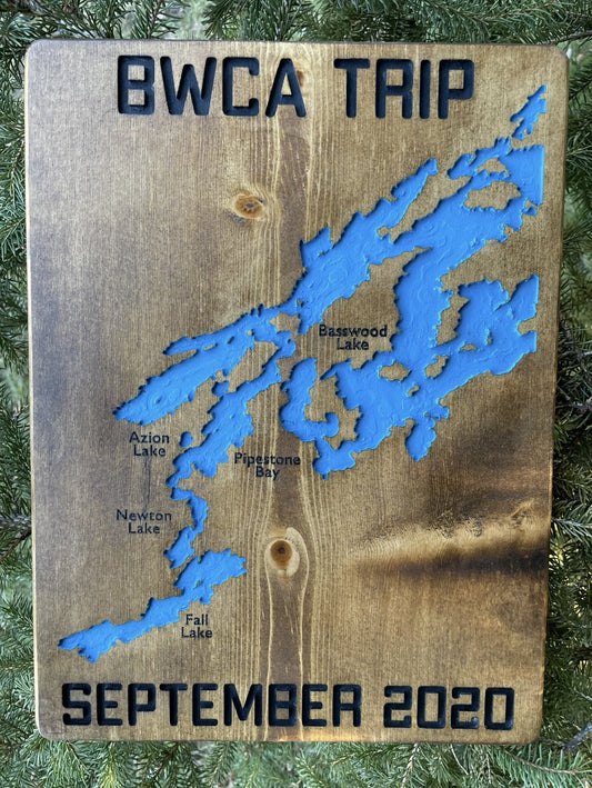 Custom BWCA Trip Sign - Standard - True North Map Co